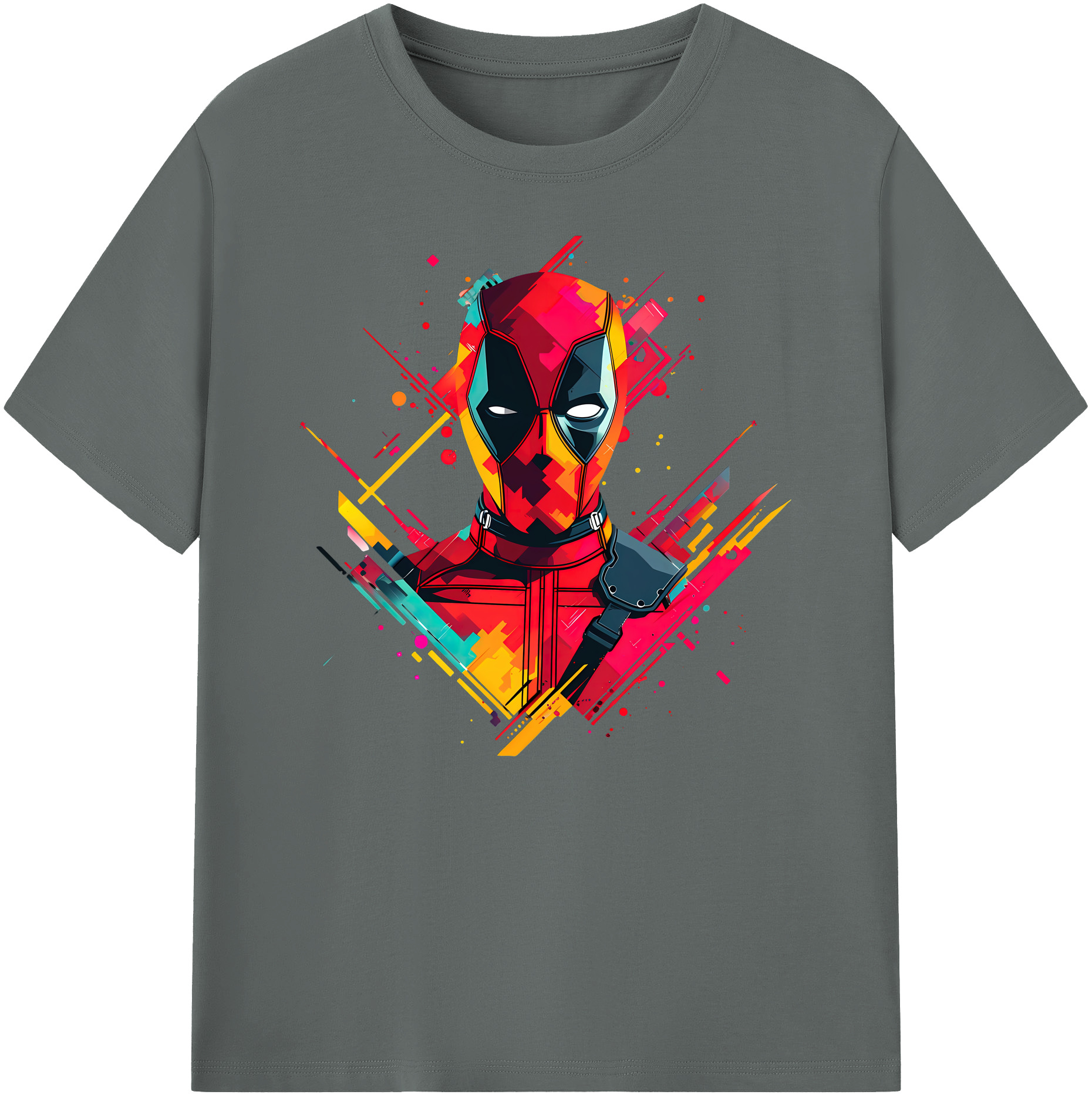 （画像用） Deadpool デッドプール 綿100％ メンズ半袖Tシャツ｜肌触りやわらか＆通気性